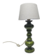 Polish postmodern bedside lamp in glass and pottery, 1980s