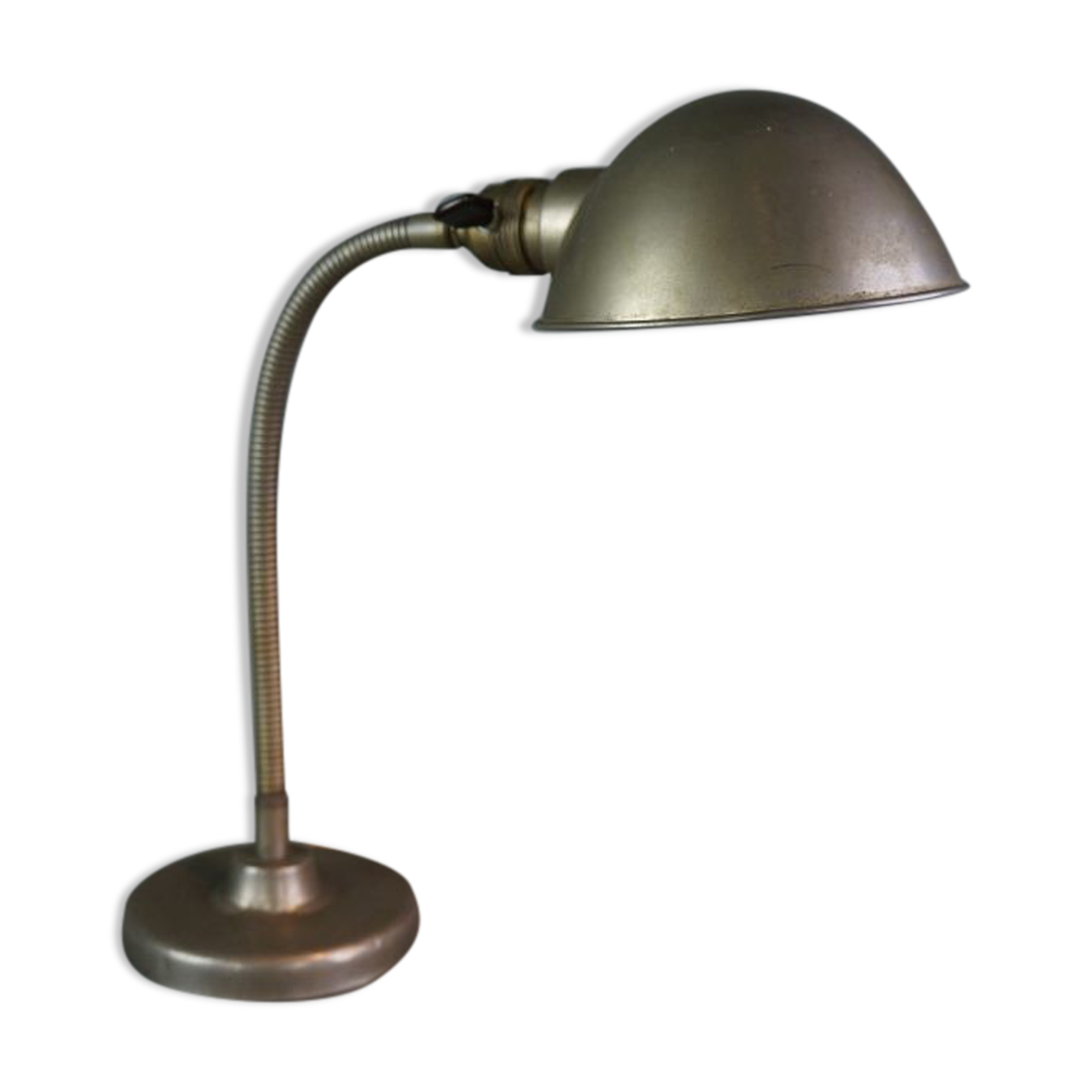Vintage Metal Gooseneck Desk Lamp