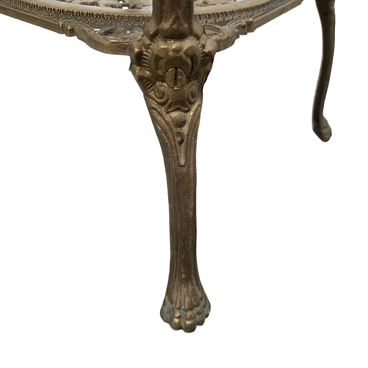 French Art Nouveau Style Brass Plant Stand, 1960/70s