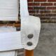 Vintage safari chair 1960s Denmark with canvas minimalist design