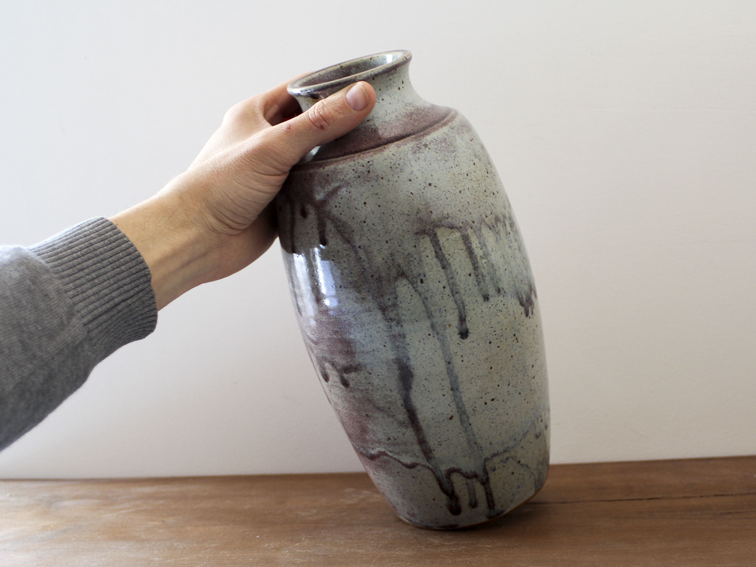 Vase en grès émaillé Roger Jacques Grès du Puisaye