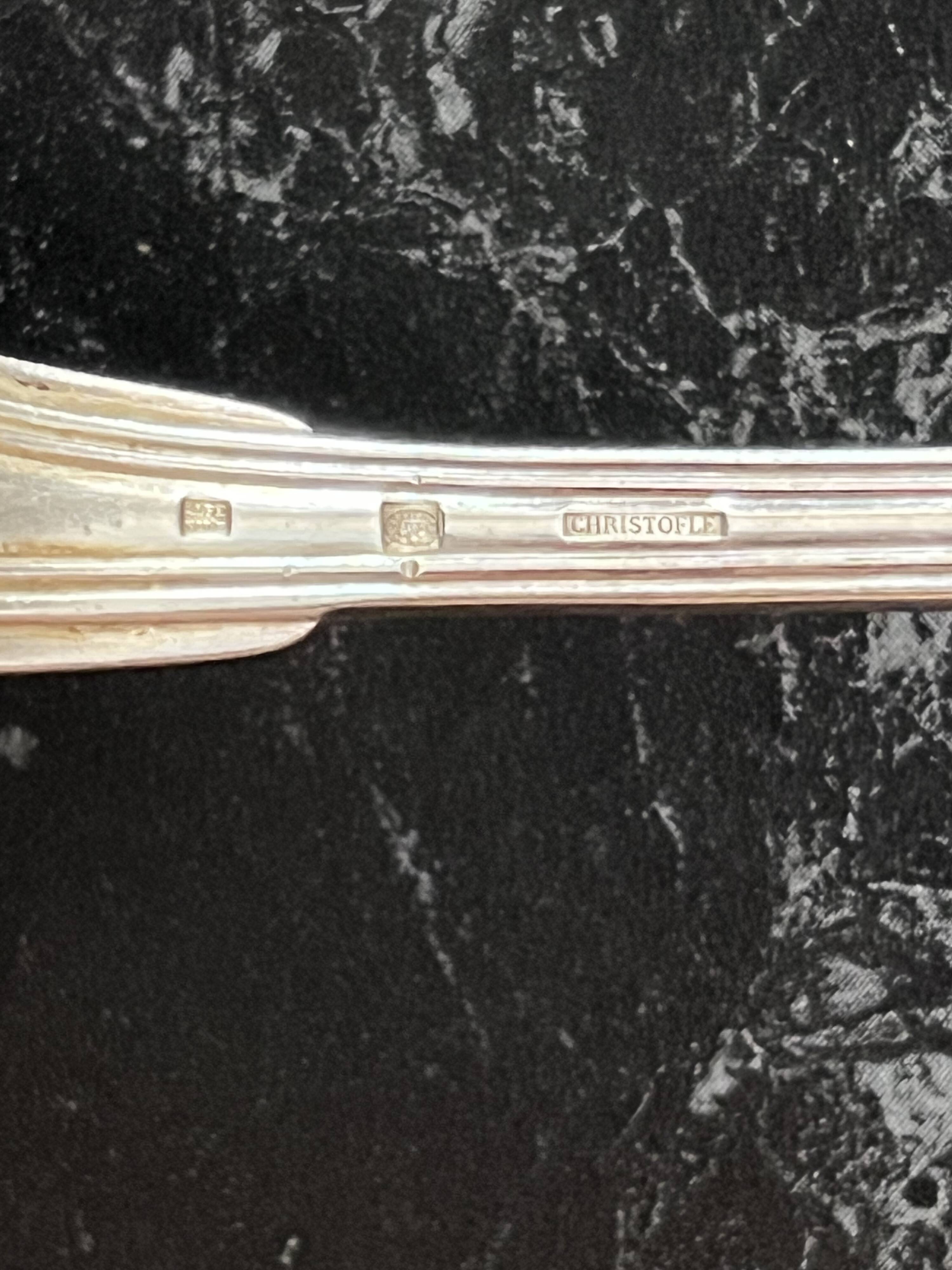 Set of 6 Christofle silver plated soup spoons - Vendôme Coquillage