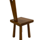 Vintage Spanish chair / stool 70s design brutalist