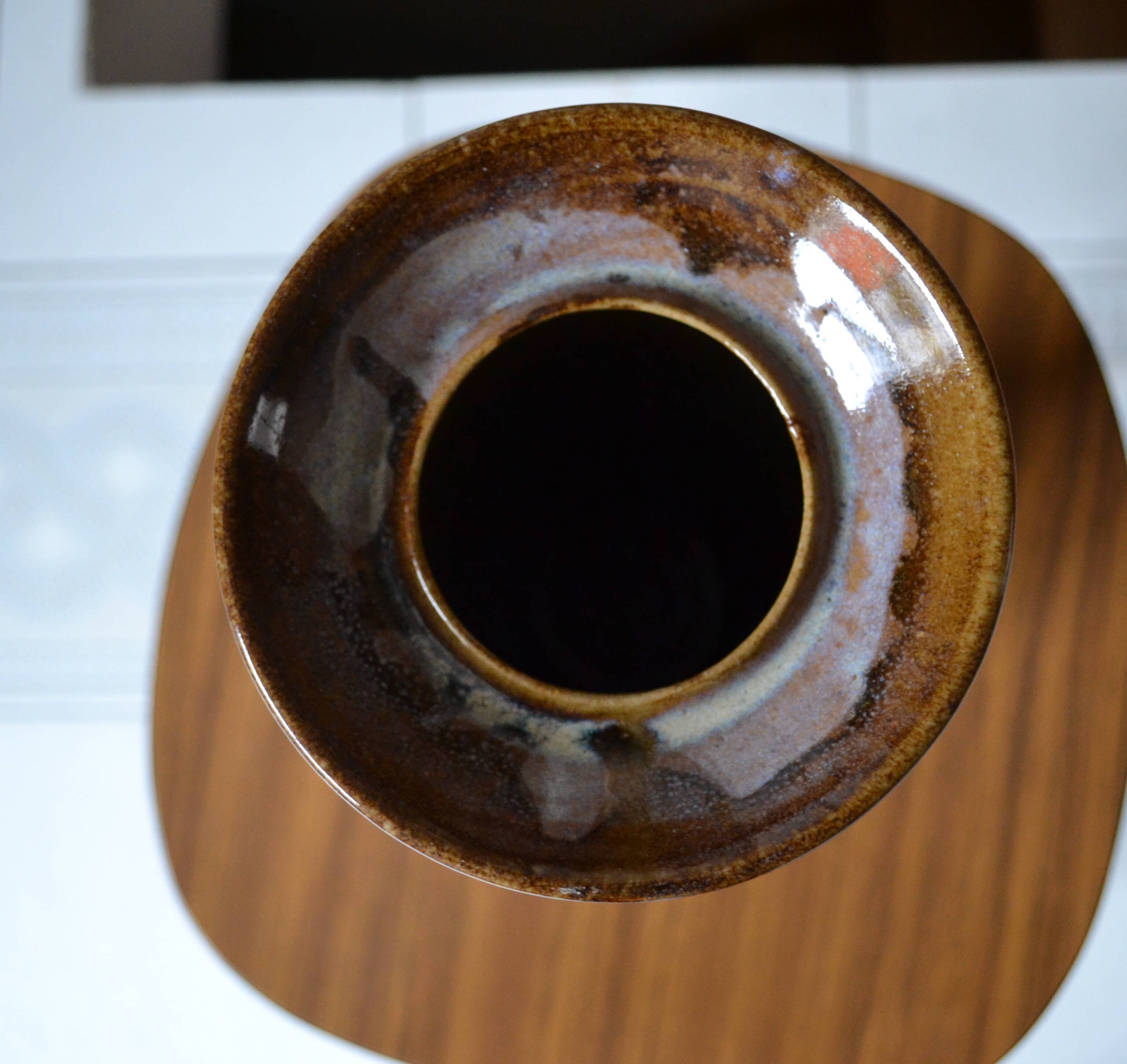 Glazed stoneware vase by Robert Héraud