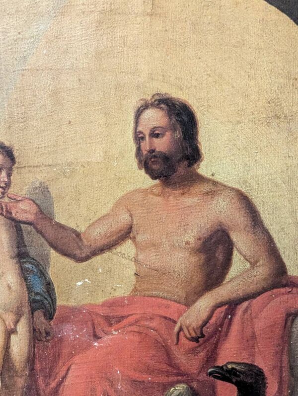 Huile sur toile ancienne XVIII-XIX - Mythologie Gréco-Romaine