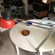 Red architect lamp patented Finland