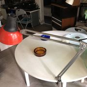 Lampe d'architecte rouge   patented  finlande