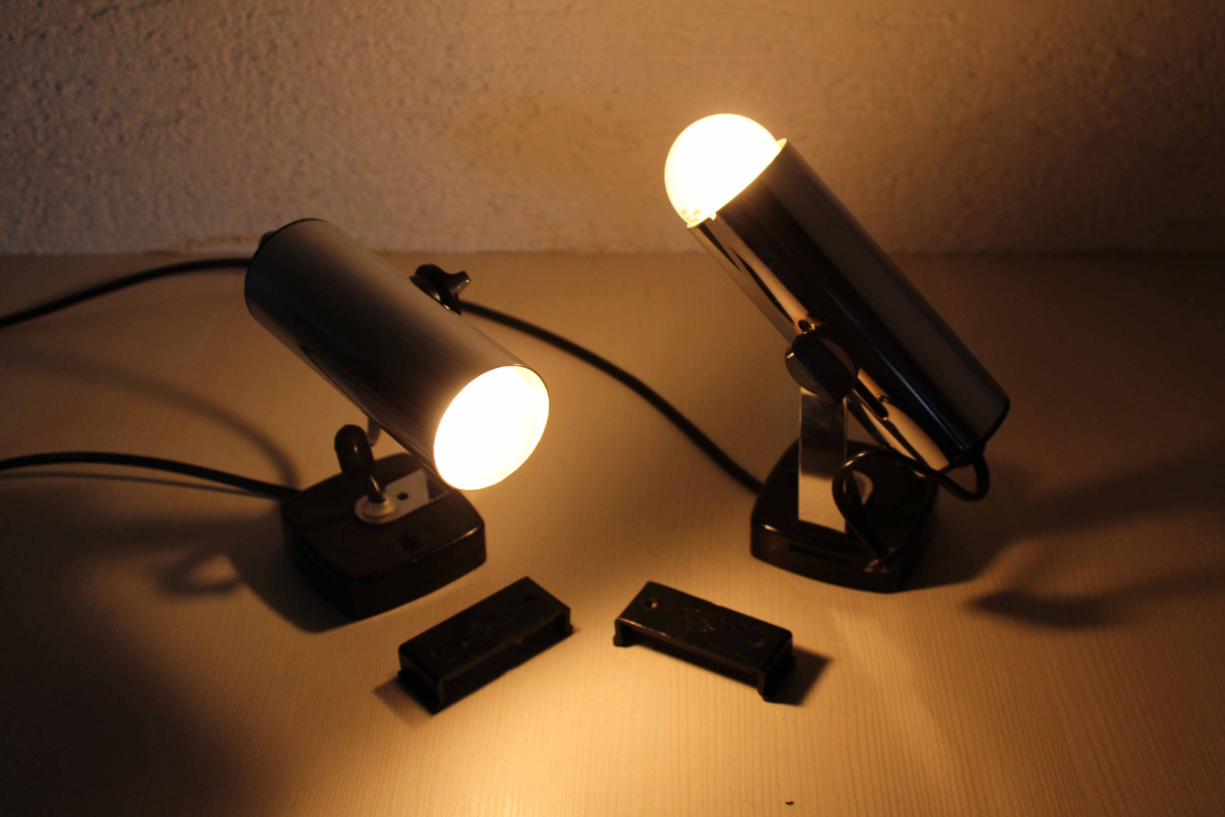 Pair of Targetti Sankey 1970 wall lights
