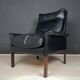 Ensemble de fauteuil lounge et ottoman Mod. 500 attribué à Hans Olsen pour Vatne Møbler, Danemark, années 1960