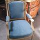 Louis XVI style armchair in lacquered wood