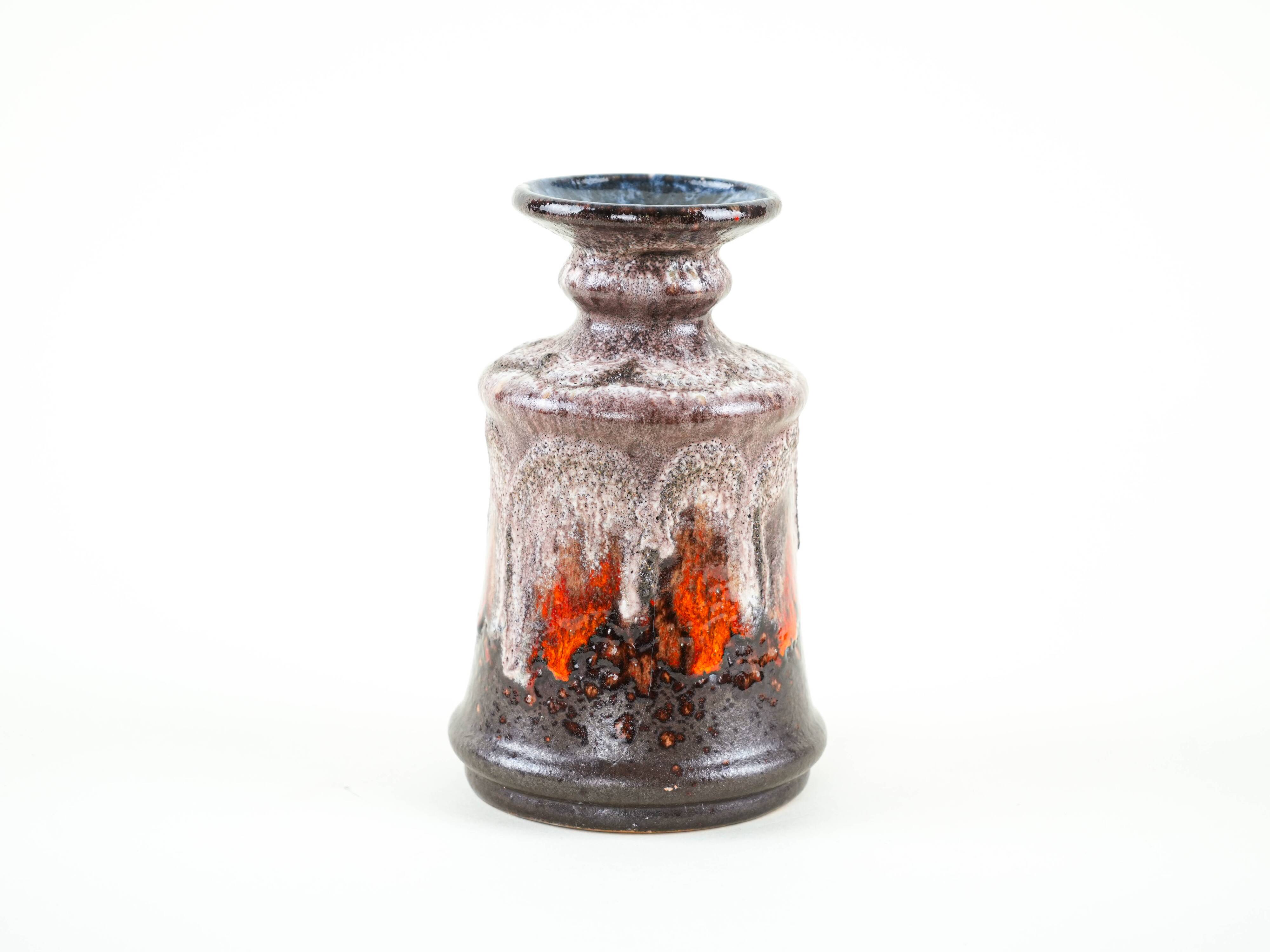 Ceramic vase, German design, 1960s, manufactured by Strehla