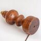 2 turned wooden lamp bases, 1940s-1960s