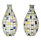 Vases Villeroy et Boch 1950