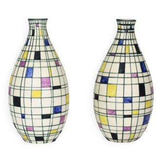 Vases Villeroy et Boch 1950