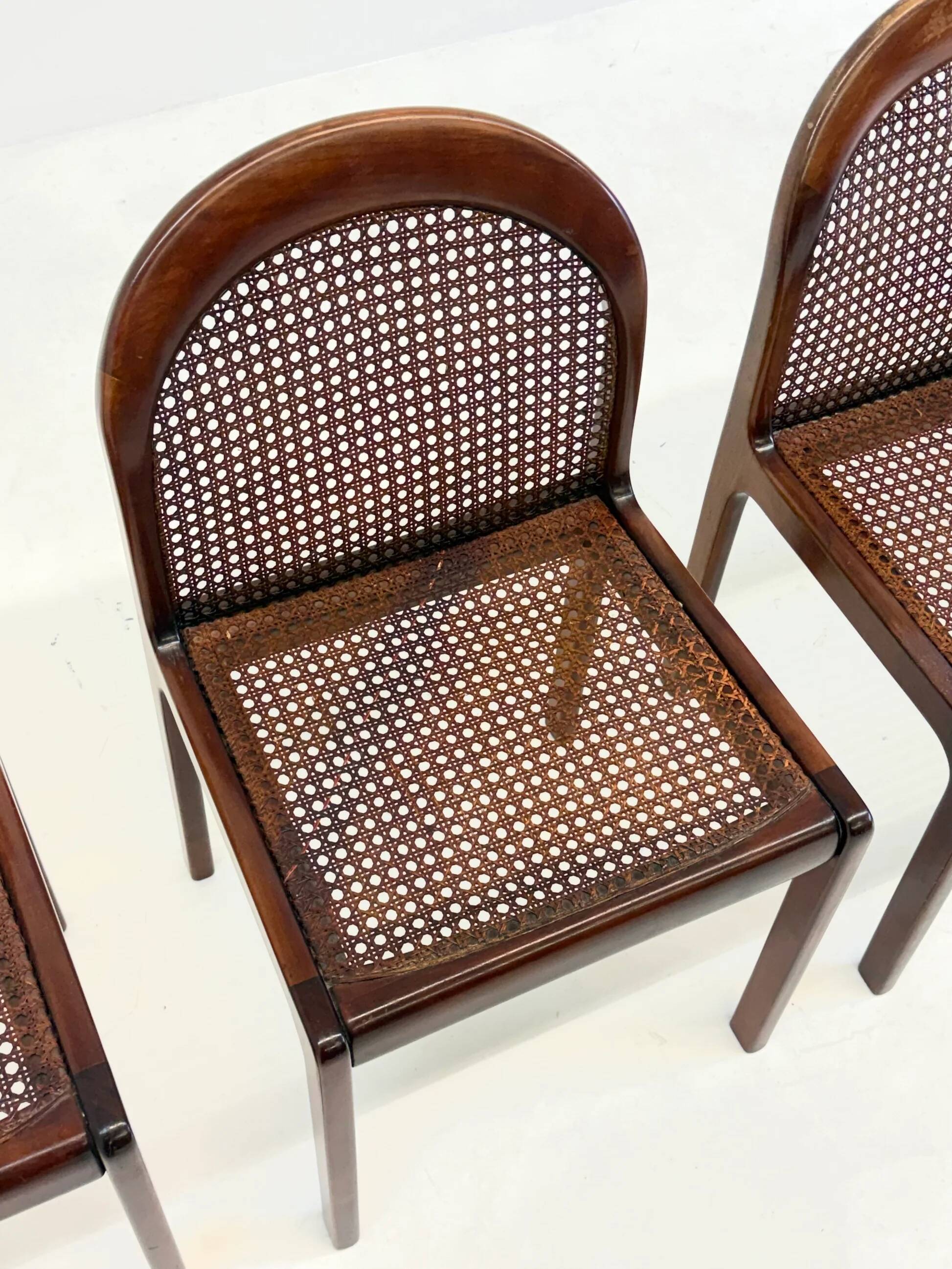 Set of four Mid-Century dining chairs by Lübke