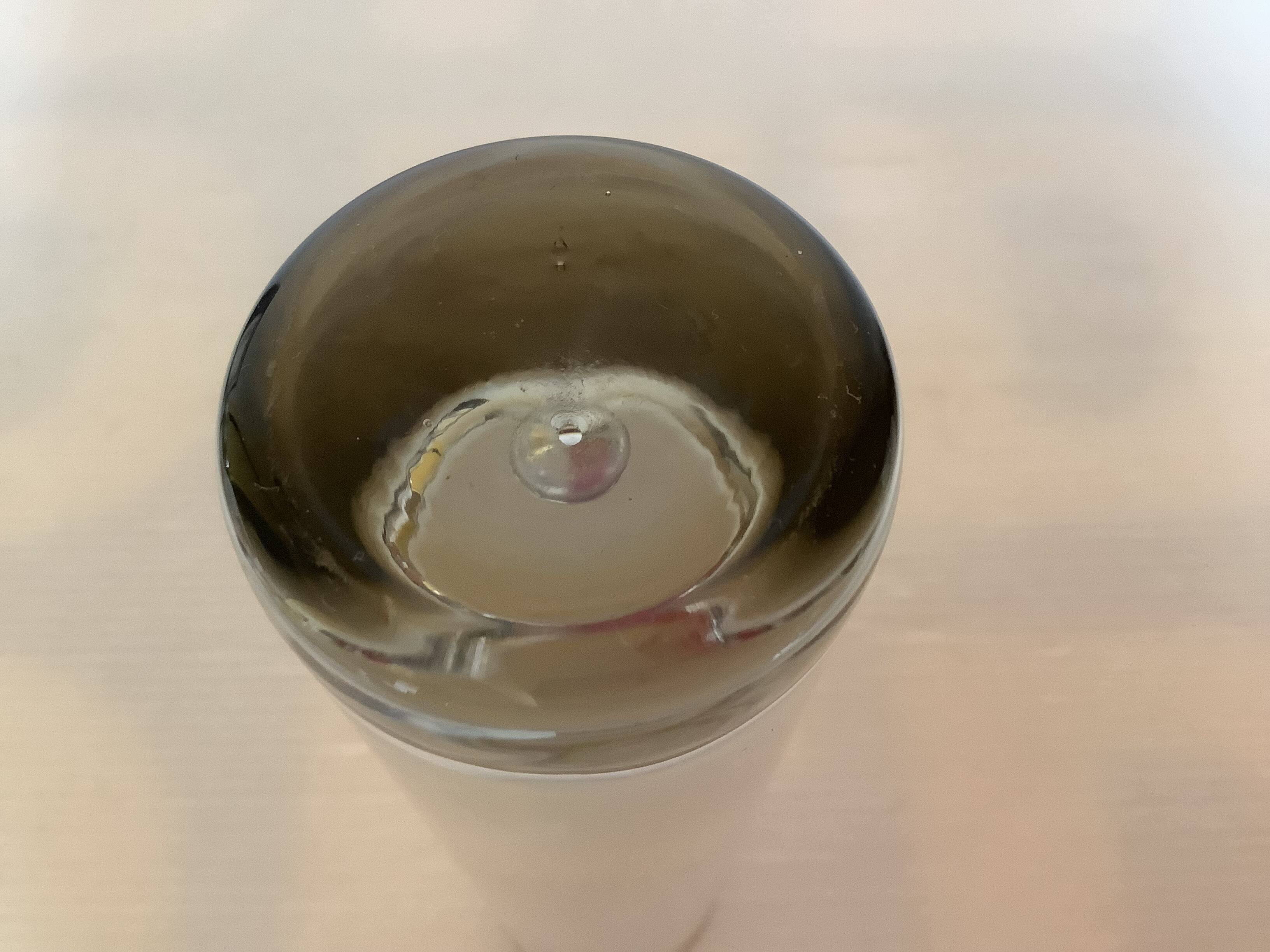 Six Kosta Boda-style bubble vases