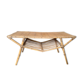 Rattan coffee table 1960