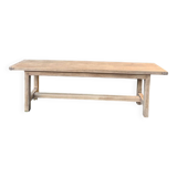 Solid oak bench