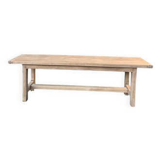 Solid oak bench