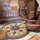 Set sofa daybed and armchair skaï vintage year 50