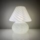 Lampe champignon Murano Italie vintage à décor de spirales
