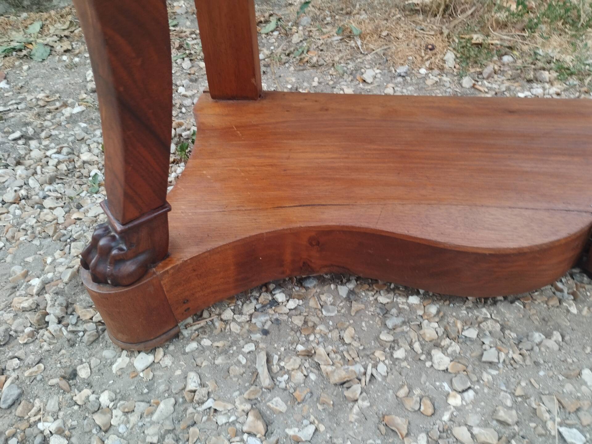 Console from the old Louis Philippe era with a marble top.
