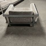 Chrome armchair in the style of Willy Rizzo