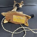 Lamp musical statue - Art Nouveau - Golden regulation - Early twentieth century