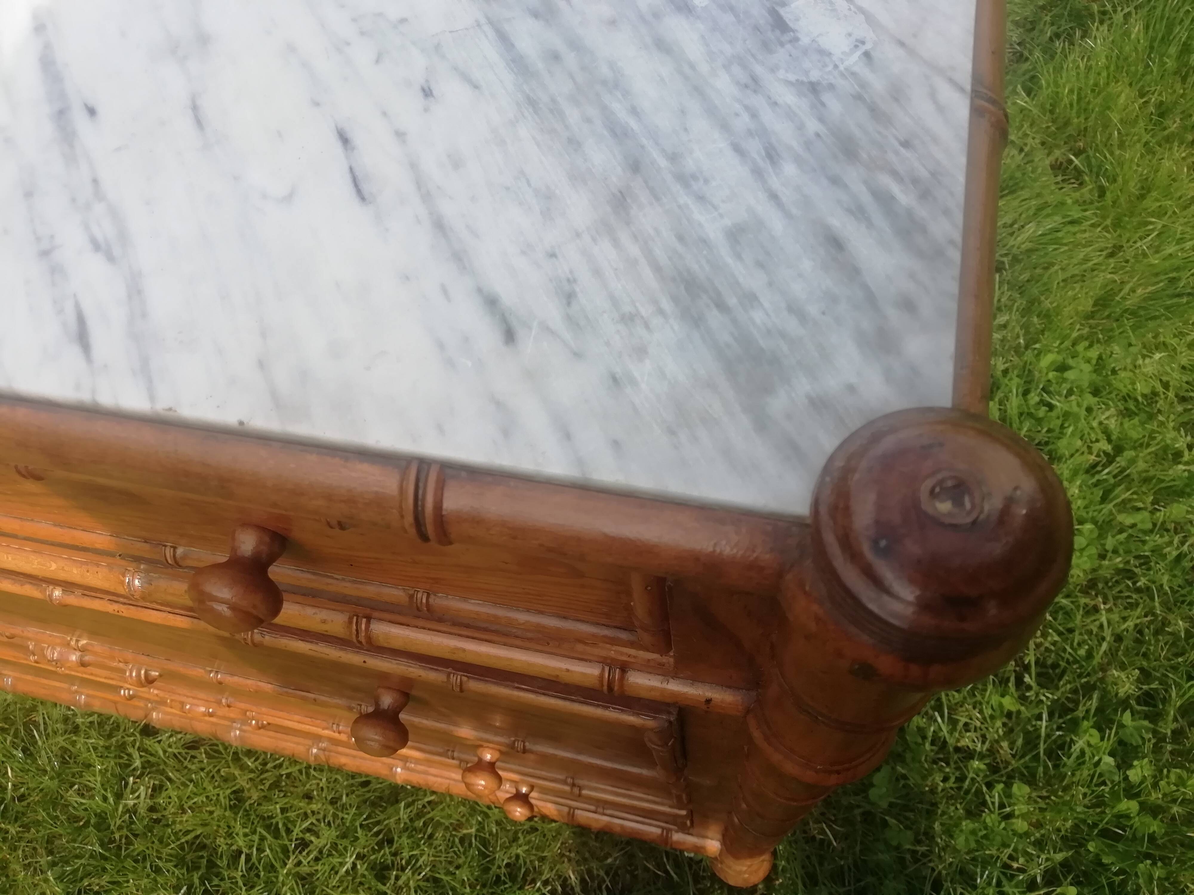 19th century bamboo-style chest of drawers in Pitchpinn