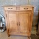 Parisian buffet in raw wood