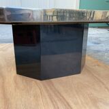 Octagonal coffee table years 70s