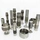 Set of 13 brutalist Space Age vases in steel – BMF, Germany, circa 1970