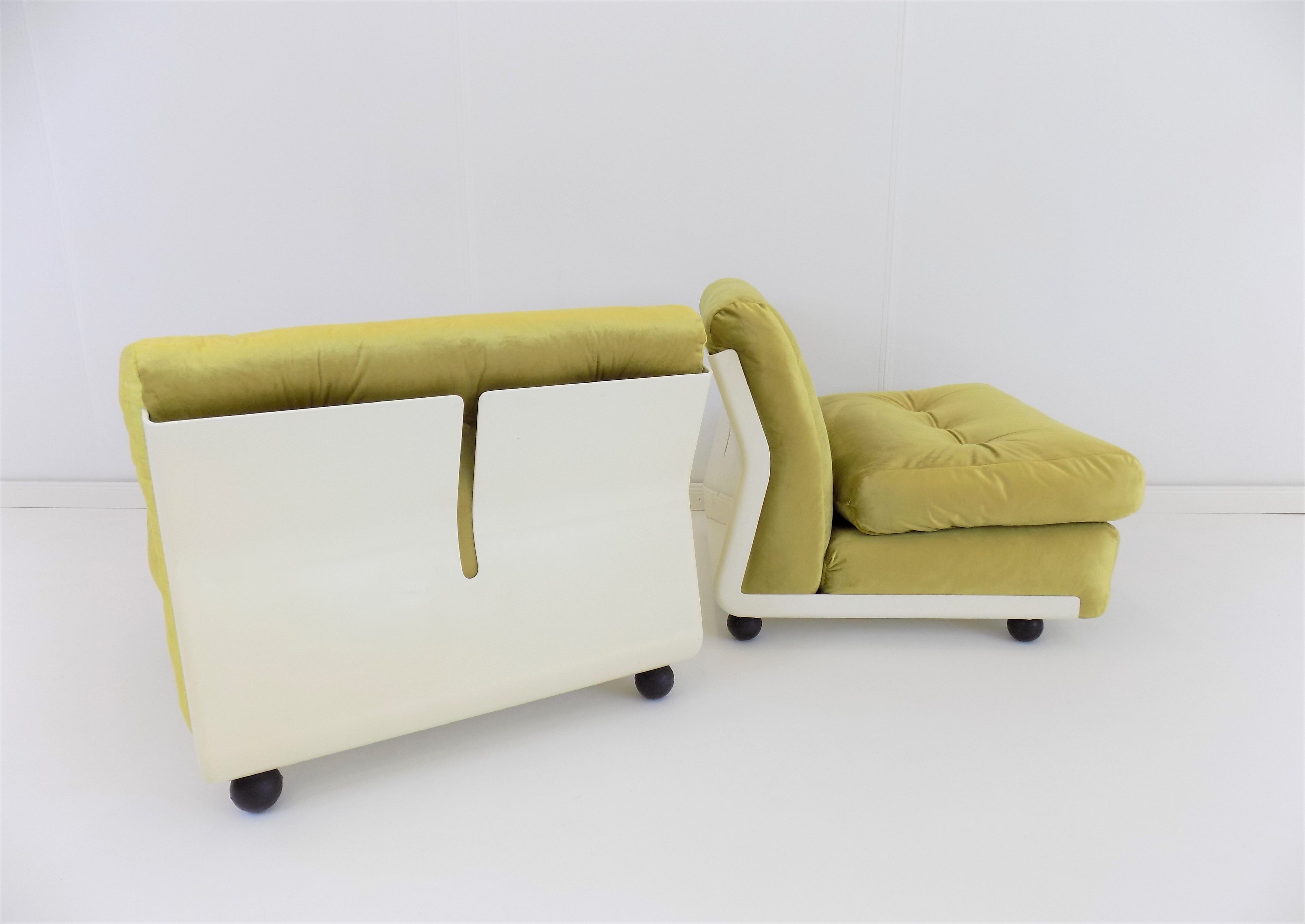 Ensemble de 3 chauffeuses par Mario Bellini, C&B Italia Amanta
