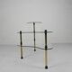 Etagere with 3 glass plates, kidney shape, 1950s