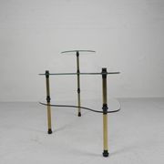 Etagere with 3 glass plates, kidney shape, 1950s
