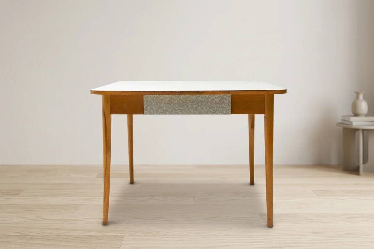 Coffee table, mid-century, formica and wood, 1960s, Czechoslovakia