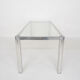 Glass and aluminum dining table by kho liang ie, the netherlands 1974