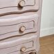 commode relookée vieux rose