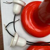 4 orange metal suspensions from the 70s.