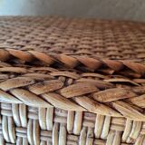 Coffee table braided rattan chest