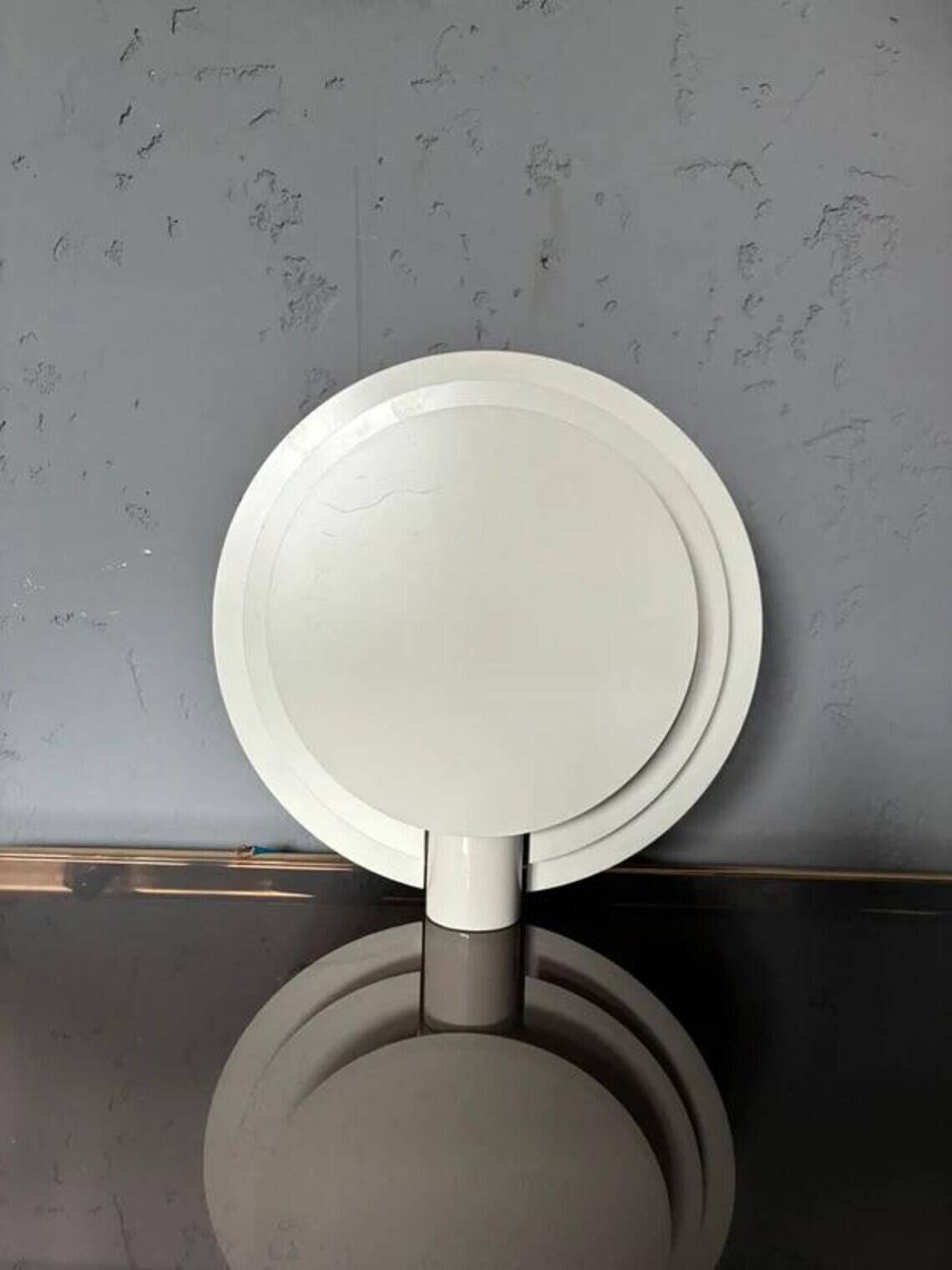 Lumiance Planeta wall lamp by Chris Hiemstra, cream aluminium, 1980s