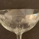7 cut crystal champagne glasses