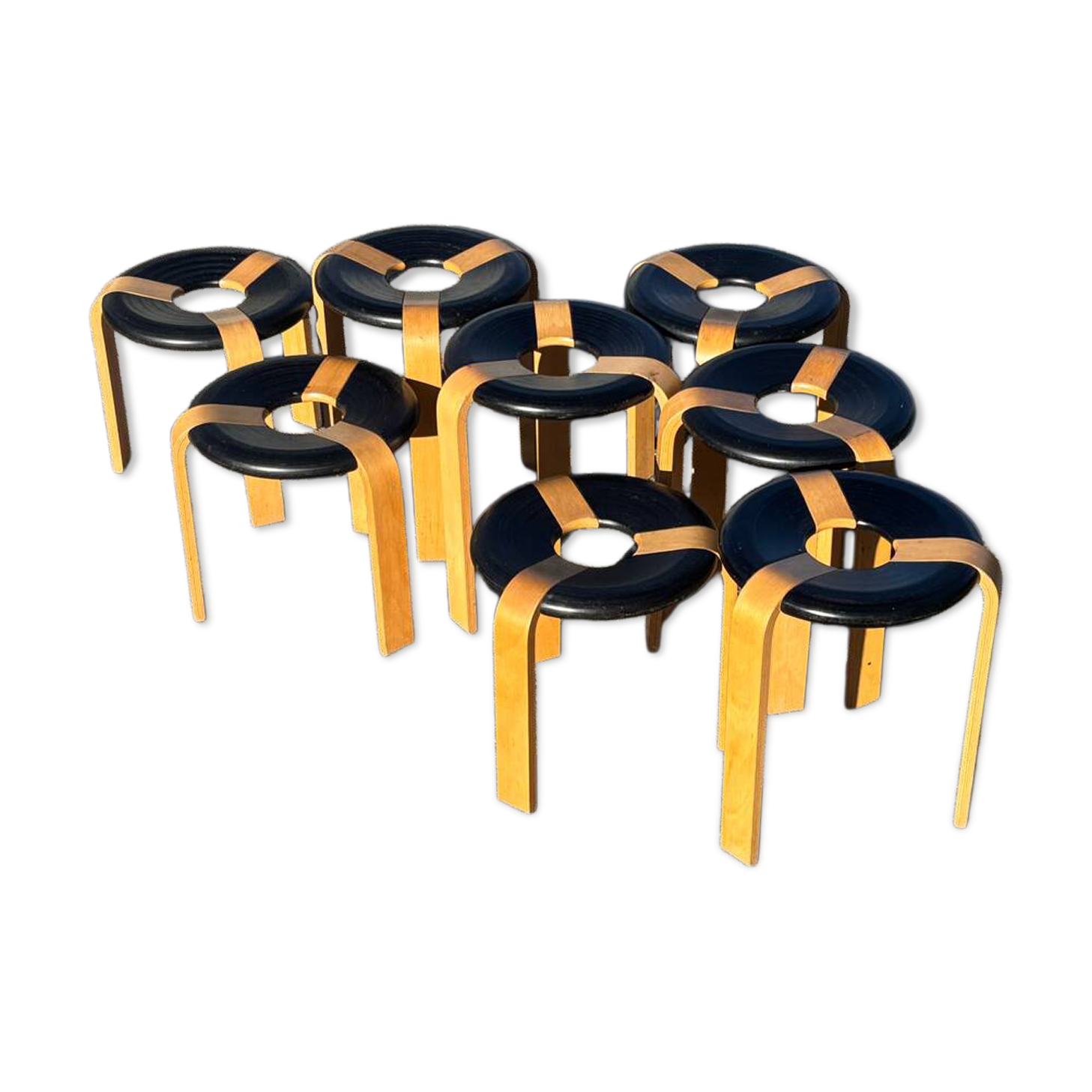 Set of Scandinavian stools TIGESEN SORENSEN