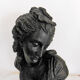Buste de femme belle époque sculpture platre