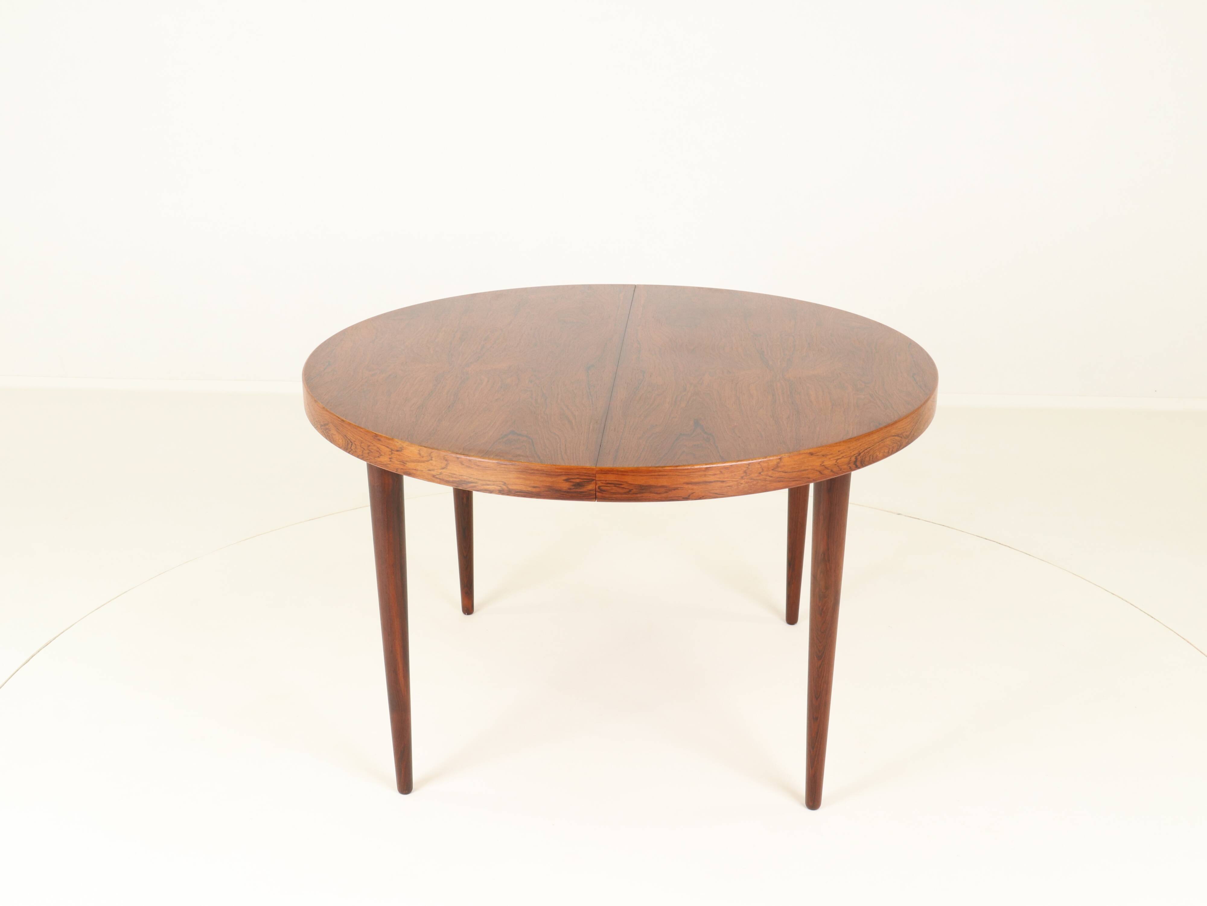 Extendable Rosewood Dining Table Model 56 by Villy Schou Andersen, Denmark, 1960s