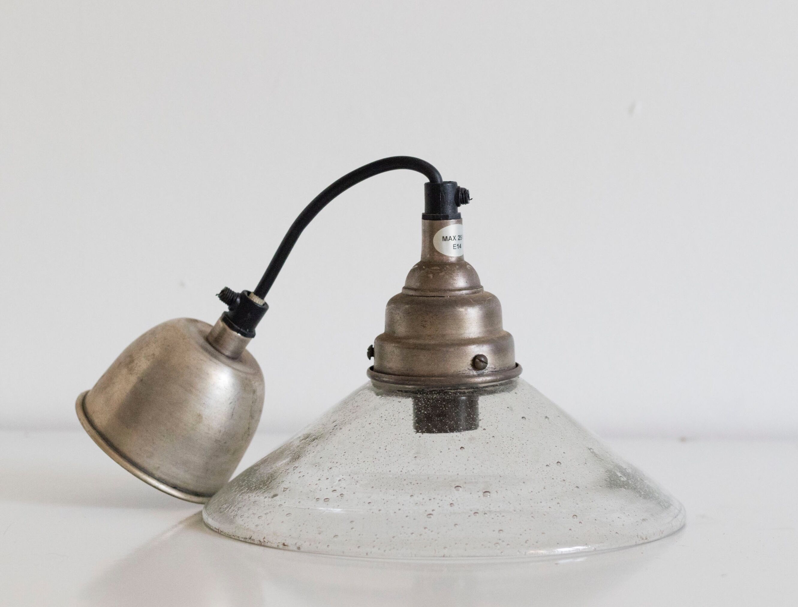 Suspension en verre vintage