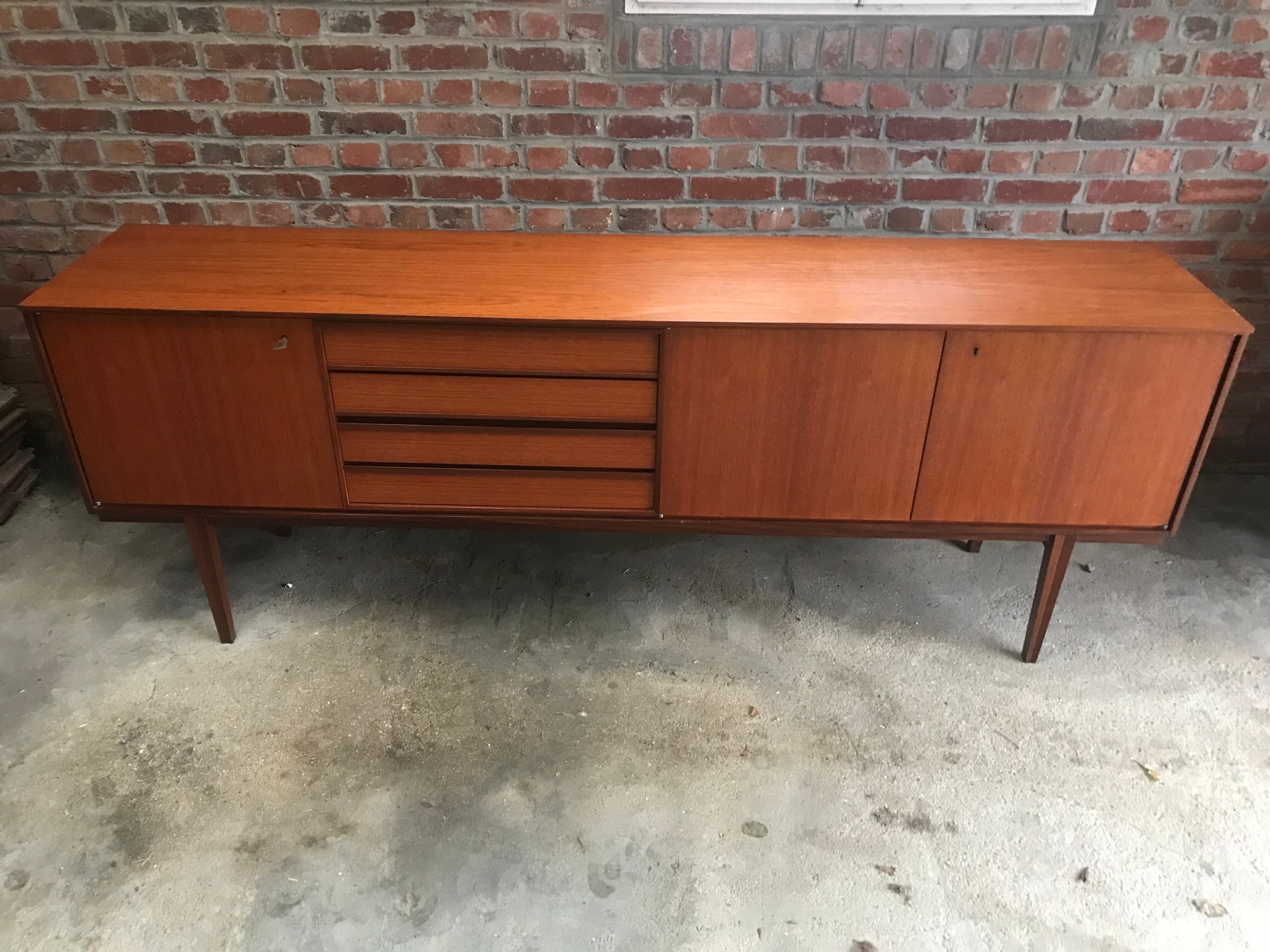 Scandinavian teak sideboard design 1960