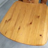 4 vintage pine chairs mountain shawl