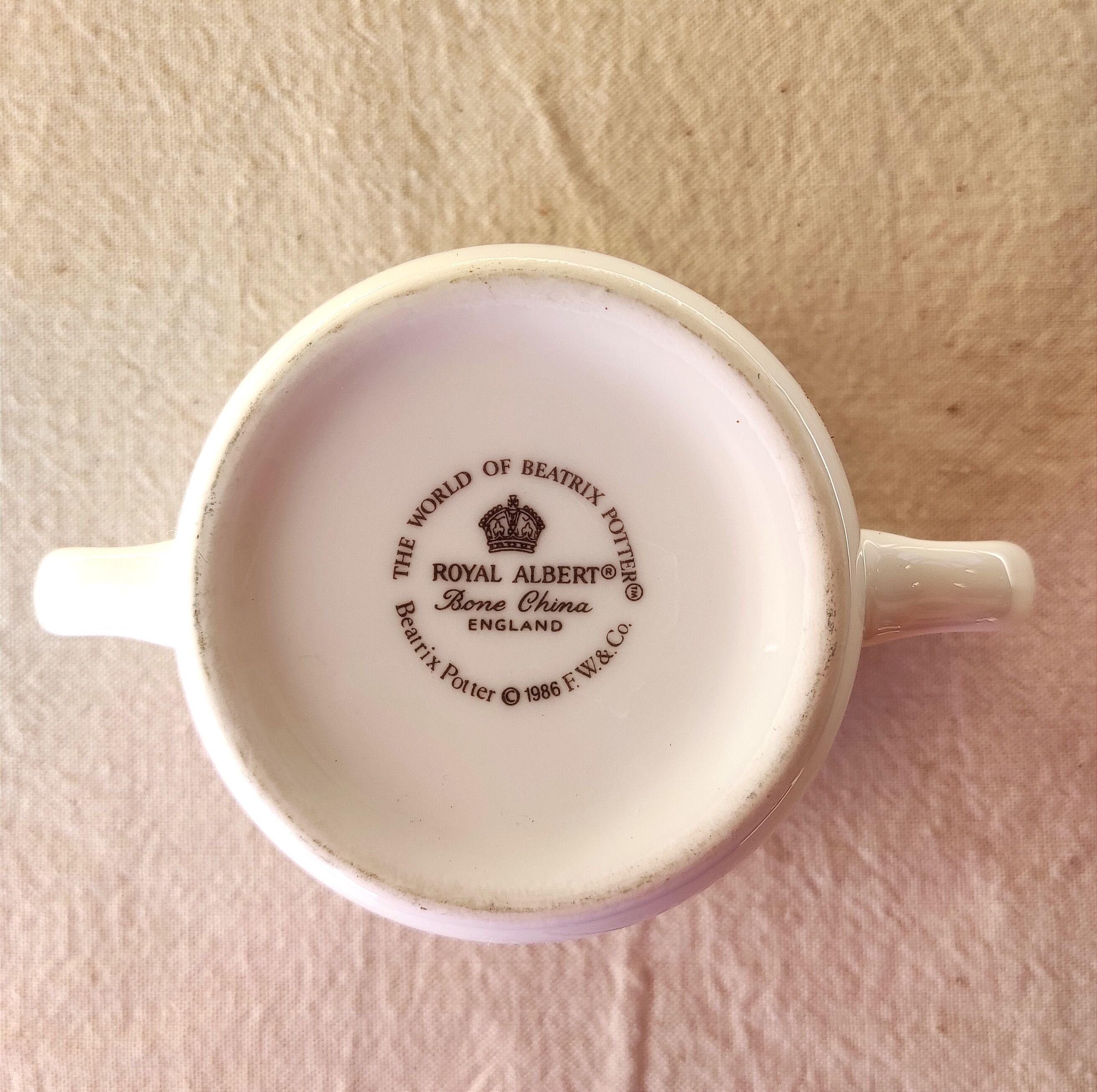 Royal Albert porcelain ear mug - Béatrix Potter