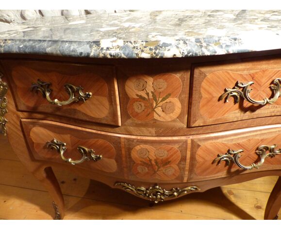 Commode style Louis XV dessus marbre | Selency